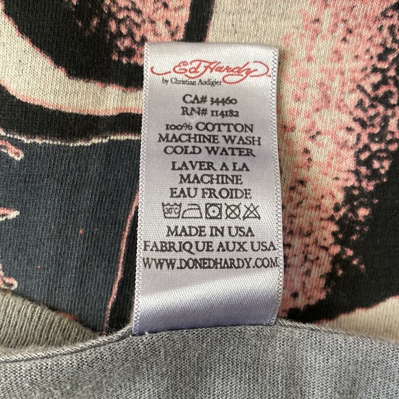 ❤️ Ed Hardy by Christian Audigier Eagle Tee Size Large NWOT - Picture 9 of 12